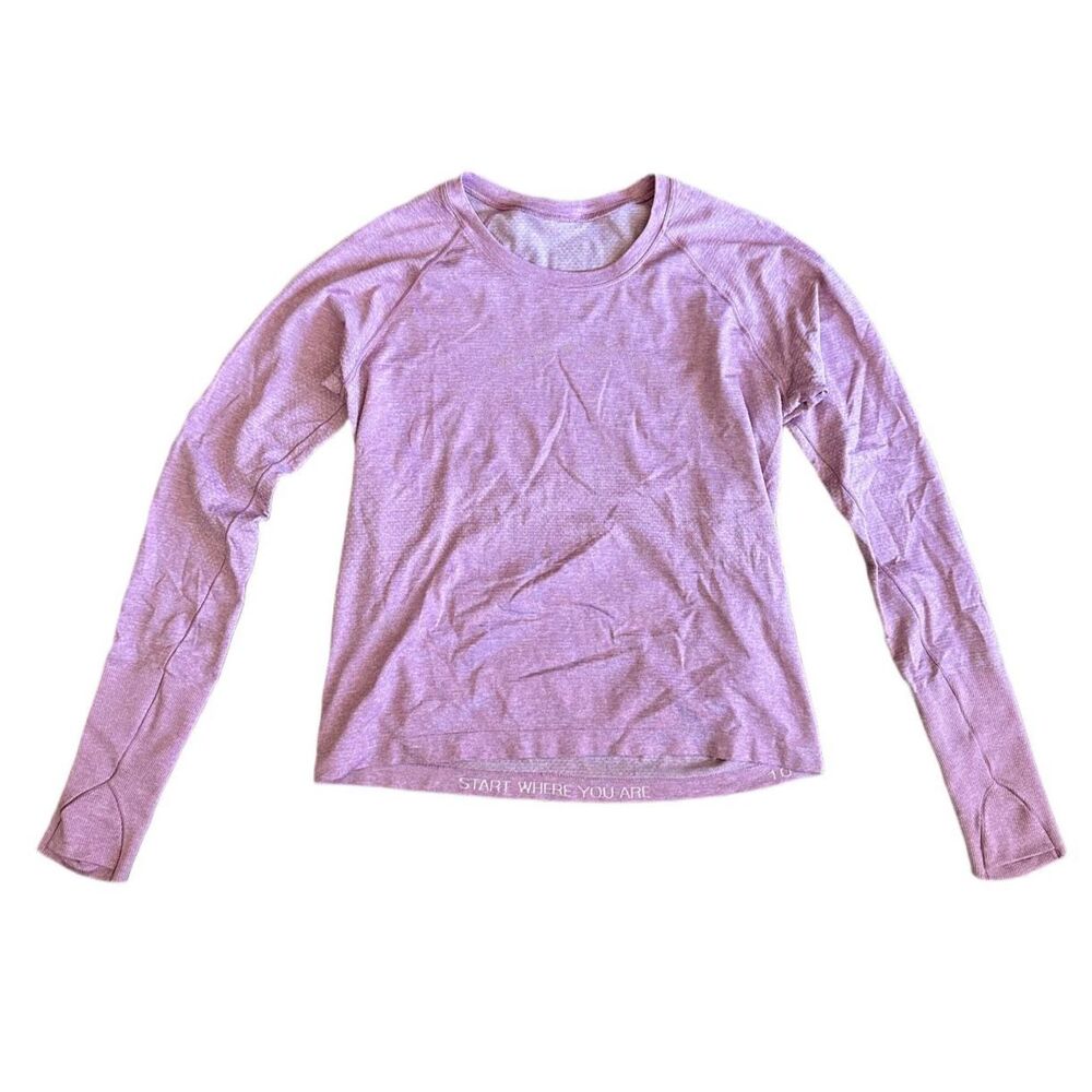 Swiftly Tech Long-Sleeve Shirt 2.0 Waist Length 10 Pink
